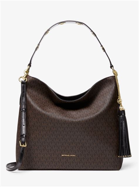 michael kors brooklyn large leather shoulder bag|michael kors brooklyn tote.